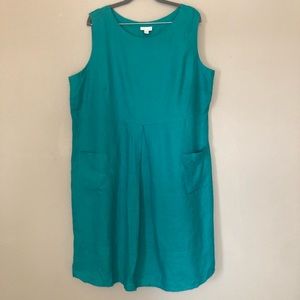 J Jill Love Linen green Dress 2X